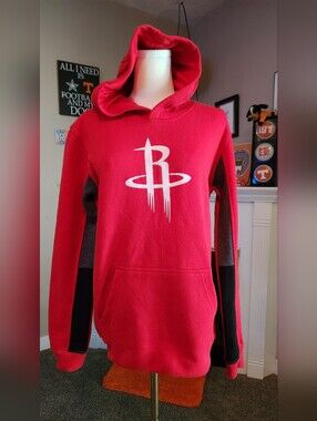NBA Houston Rockets Red Youth Hoodie with Logo. NWT